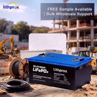 Batteria per Veicoli Elettrici Industriali 38.4V 100AH LiFePO4, Design Compatto, per Carrelli Elevatori Laterali, Certificata CE FCC RoHS UN38.3, 6000 Cicli
