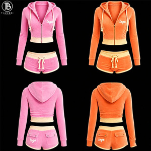 <span class=keywords><strong>Ensemble</strong></span> de survêtement décontracté en <span class=keywords><strong>velours</strong></span> pour femmes grandes tailles, veste courte en <span class=keywords><strong>velours</strong></span>, <span class=keywords><strong>ensemble</strong></span> 2 pièces - Product Image 1