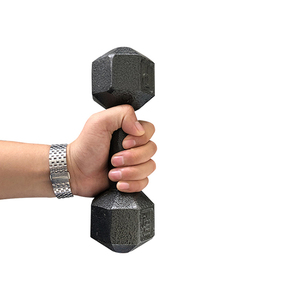 Fitness en Fonte Matériel Tête Ronde En Caoutchouc Haltère/<span class=keywords><strong>Hex</strong></span> Haltère Enduit - Product Image 3