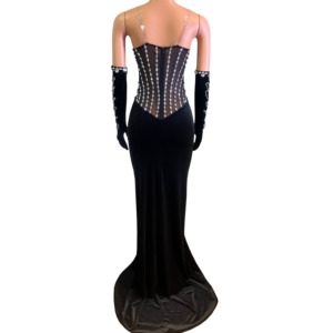 All'ingrosso <span class=keywords><strong>abiti</strong></span> da <span class=keywords><strong>donna</strong></span> strass abito da ballo nappine <span class=keywords><strong>abiti</strong></span> neri <span class=keywords><strong>donna</strong></span> <span class=keywords><strong>donna</strong></span> elegante per la <span class=keywords><strong>laurea</strong></span> - Product Image 2