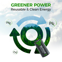 Bevigor R14 C Kích Thước 1.2V Có Thể Sạc Lại 5000MAh AA NiMH Pin Gói Cho Đồ Chơi Bao Gồm Thuyền Đèn Pin & Boombox MSDS Chứng Nhận