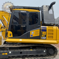 Excavadora de cadenas Komatsu PC130 usada en buen estado, excavadora japonesa Komatsu PC160 PC200, maquinaria de construcción de segunda mano en stock.
