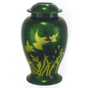 Urne de crémation commémorative adulte en forme d'oiseau volant pour cendres humaines, urne en aluminium fabriquée à la main - Product Image 4