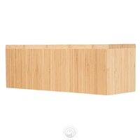 Étagères de présentation rectangulaires en bambou naturel de qualité supérieure, écologiques et chics, supports de nourriture pour table, décorations de mariage