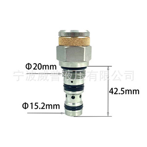 Repuesto para Válvula de Equilibrio de Cartucho Eaton Vickers 1CEB30N27S5, Control de Presión 315 Bar, 60 L/min, Puerto de 1 Pulgada - Product Image 1