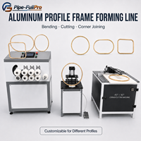 Máquina de Doblado de Esquinas de Aluminio CNC con Rodillos Múltiples de Corte para Espejos, Cuadros, Arte Decorativo de Pared y Perfiles