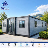 Maison conteneur préfabriquée extensible moderne et portable, galvanisée, pour bureau de chantier et camp de construction, 100 pays, 40Ft 30Ft 20Ft