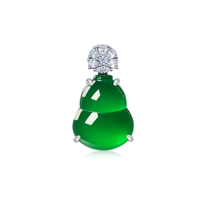จี้มะระสีเขียวธรรมชาติสี FYXL1284T - Product Image 1
