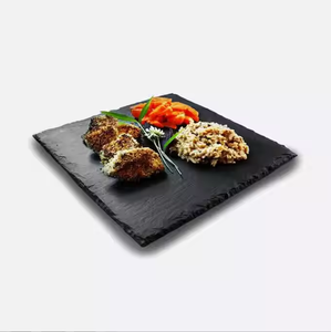 Plato de Pizarra Negra para Comida Occidental, Sushi y Filetes de Restaurante de Lujo, Personalizado y Saludable, Gran Venta 2026 - Product Image 3