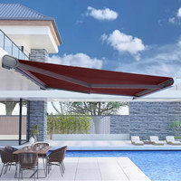 Meilleur prix 10x20 pieds 20x40 pieds Grande pergola de jardin en aluminium Auvent rétractable extérieur Auvent de balcon Auvent de toit