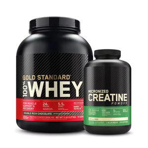 Suplemento de Proteína de Suero de Leche y Creatina en Polvo con Sabor a Chocolate Doble Intenso de Marca Privada, <span class=keywords><strong>2Lb</strong></span>, Estándar de Oro, Isole Crudo para Adultos - Product Image 1