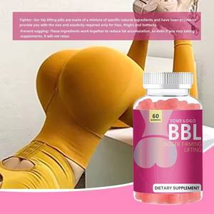 <b>Women's</b> Fitness Supplement BBL Gummies <b>Multivitamins</b> Shape Enhancement Candies <b>for</b> Bigger Butt Fast Booty Curvy Body Gummy - Product Image 3