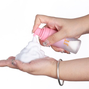 50ml 60ml <b>Empty</b> Facial Foaming Pink Ombre <b>Plastic</b> Lash Shampoo <b>Bottles</b> Eyelash Extension Soap Foam Pump Cleanse Foam Pump <b>Bottle</b> - Product Image 5