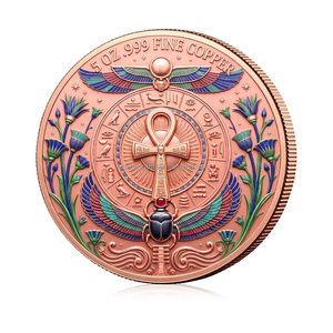 Moneta Commemorativa <span class=keywords><strong>Dei</strong></span> della Mitologia Egizia, 5oz in Rame Puro .999, Rilievo 3D Smaltato, Moneta da Collezione e Souvenir - Product Image 6