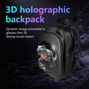 Mochila de Cuero con Ventilador Holográfico HD de 28 cm, Resistente al Agua, con 2 Aspas, Pantalla Holográfica 3D, Visualización a Simple Vista, Otros Equipos de Publicidad - Product Image 2