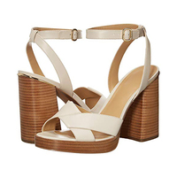 Chaussures en bois à motifs pour femmes, sandales à tête plate et boucle unique, rétro, talons hauts, 50 cm