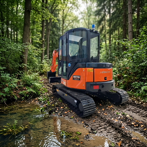 Mini-excavatrice Hitachi ZX50 d'occasion, 5 tonnes |   Excavatrice sur chenilles hydraulique Hitachi ZX50U d'origine japonaise |   Bon état, à vendre - Product Image 1