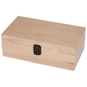 선물 공장 제조를위한 포장 상자 미완성 사용자 정의 나무 차 상자 및 소나무 나무 제품 목재 포장 사용자 정의