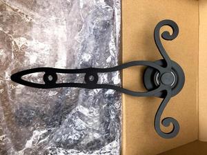 Sistema de Herrajes para Puerta Corredera WEKIS, Diseño Moderno, Acero al Carbono Antiguo, Rodillo POM, Acabado Negro Satinado, 6.6 Pies, 120 kg de Capacidad - Product Image 3