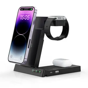2024 Trending Hot Product 15w Wireless Charging 6 In 1 Wireless Charger For Phone