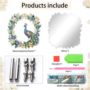 Hoa con công kim cương sơn gương khung 5D <span class=keywords><strong>DIY</strong></span> Craft kim cương nghệ thuật phụ kiện thời trang - Product Image 3
