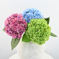 Vente en gros de fleurs artificielles en latex de haute qualité, grandes hortensias au toucher réel, arrangement floral pour mariage, fête, maison, bureau