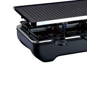 Gril de table à <span class=keywords><strong>raclette</strong></span> électrique CE CB Plaque de cuisson antiadhésive pour 8 personnes et <span class=keywords><strong>pierre</strong></span> de cuisson pour le ménage et l'hôtel - Product Image 2