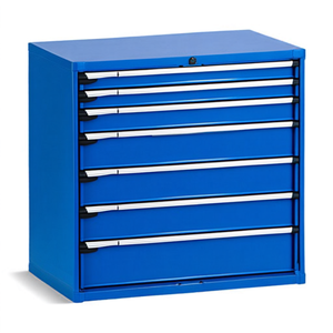 Fami Master Key Comfort <b>Drawer</b> Cabinet 7 <b>Drawers</b> 1020x573x1000 Mm Grayish White Ral9002 <b>Tool</b> Storage - Product Image 2