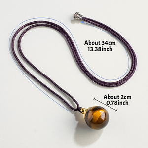 Pendentif Bouteille <span class=keywords><strong>de</strong></span> Parfum en Œil <span class=keywords><strong>de</strong></span> <span class=keywords><strong>Tigre</strong></span> Naturel en Gros, Bijou en Cristal <span class=keywords><strong>de</strong></span> Guérison, Souvenir Décoratif - Product Image 2