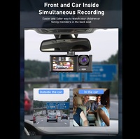 Cámara DVR para Auto de 3 Canales con Control WiFi, Cámara para Tablero de Vehículo, Grabadora de Video 1080P, Cámara de Visión Trasera para Vehículo, Caja Negra