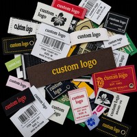 Étiquette de vêtement tissée personnalisée 15x35mm à coudre ou thermocollante pour pantalons, chemises, vêtements – Fabrication OEM, vente en gros, logo personnalisé