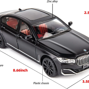 Voiture miniature en métal B M W 760 Li, échelle 1:24, berline de luxe, modèle de collection avec intérieur détaillé, 20×8 cm - Product Image 4