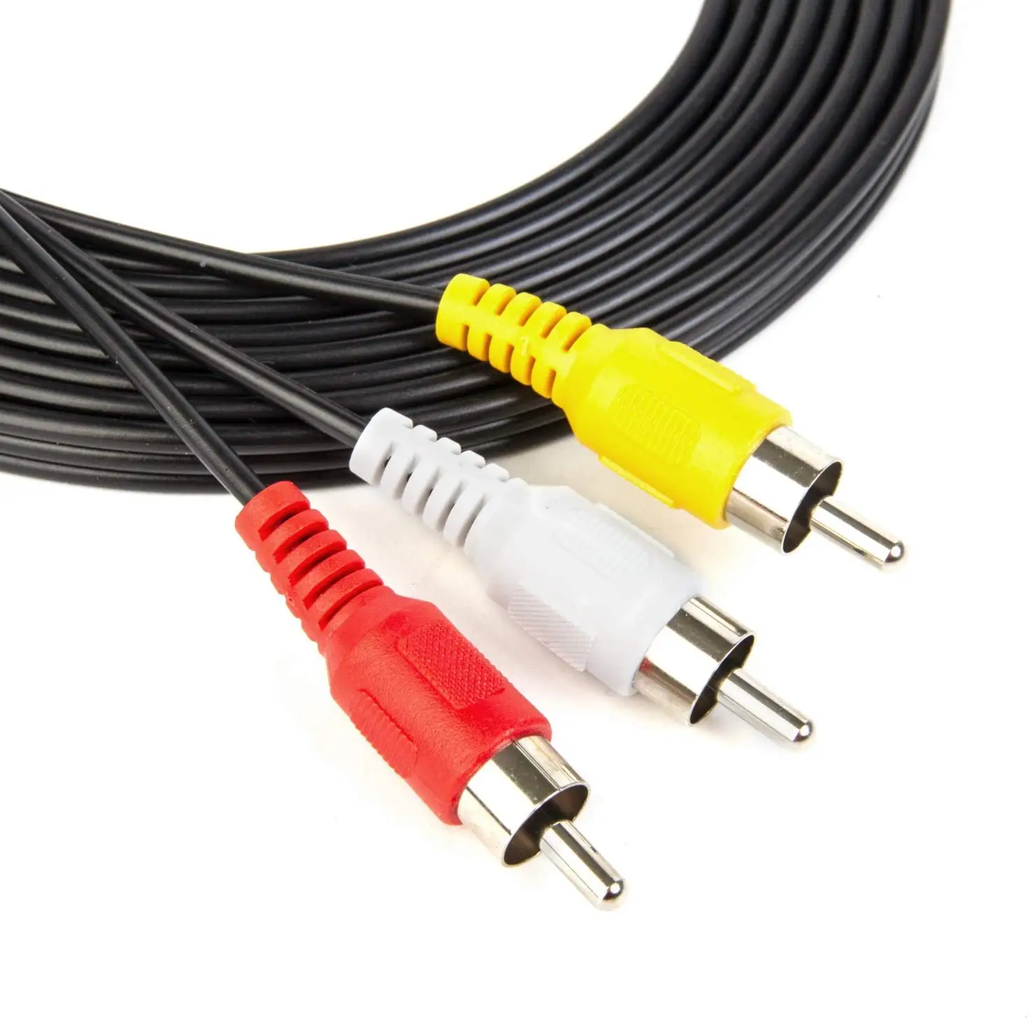 Оптовая цена Высокое качество 3RCA штекер-штекер rca Удлинительный кабель никелированный Аудио Видео AV кабель rca