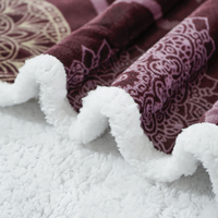 Couverture en polaire Sherpa en flanelle imprimée au design unique de luxe pour la maison