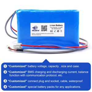 Batteries au lithium Melasta ODM OEM 21,6 volts <span class=keywords><strong>5100</strong></span> <span class=keywords><strong>mAh</strong></span>, personnalisées, packs de batteries rechargeables Li-Ion 6S2P pour fauteuils roulants électriques - Product Image 4