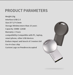 Clé <span class=keywords><strong>USB</strong></span> en métal personnalisée Z-SUIT avec logo, 16 Go à 256 Go, <span class=keywords><strong>USB</strong></span> 2.0, garantie de 2 ans - Product Image 5