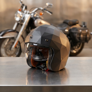 Casco Retro de Seguridad Ventilado de Media Carcasa Abierta Personalizado con Certificación 3C/DOT para Motocicleta para Conducción en Carretera - Product Image 2