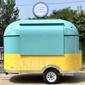 รถบรรทุกอาหารสแตนเลสสตีลรถเข็นขายอาหารสุนัขร้อนทอดพิซซ่ารถขายอาหารขนาดเล็กรถขายไอศกรีมรถพ่วง - Product Image 2