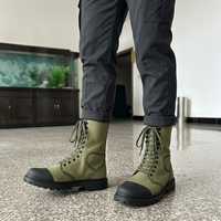 Bottes tactiques en toile vert olive SF53 713 pour hommes, durables, toutes saisons, pour le travail en extérieur, la randonnée, vente en gros CN;GUA, emballage non inclus.