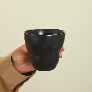 Custom Matte Black Cappuccino <b>Cup</b> No Handle Ceramic Latte Mug <b>Espresso</b> Coffee <b>Cup</b> - Product Image 3