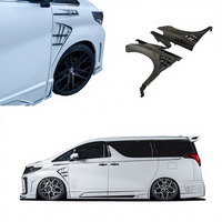 Pour Toyota Alphard mise à niveau Kits de carrosserie Pare-chocs avant arrière Spoiler avant arrière Spoiler Ailes Ailes Capots Pièces automobiles WideBody kit pour