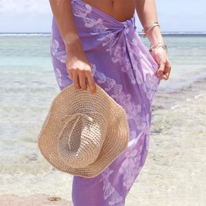 Pareo de Playa de Alta Calidad con Estampado Polinesio, Hecho a Medida, 100% Rayón Voile Viscosa - Product Image 3