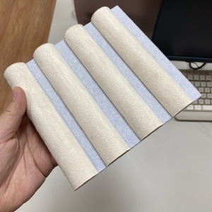 Akupanel Design moderne Panneau acoustique décoratif Panneau mural en bois enveloppé de daim <span class=keywords><strong>pour</strong></span> le salon Solution de design graphique d'hôtel - Product Image 3