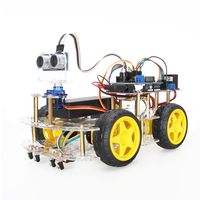 Kit de Coche Robótico Educativo STEM Tscinbuny 4WD para Programadores, con Múltiples Modos de Control y Tecnología de Sensores para Entrenamiento