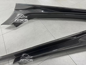 Faldas laterales de fibra de carbono estilo <span class=keywords><strong>IGS</strong></span> para Toyota para Supra GR A90 A91 MK5 2019-2025 ING Style Bodykit - Product Image 4