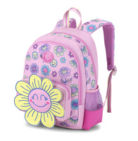 Sac à dos tendance Kiss Whale OEM/ODM, best-seller, imprimé fleurs tournesol, 9L, polyester, doublure 210D, fermeture éclair souple