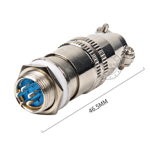 Chkl Xs12 12p Male Circular Connector Plug Industrial Aviation Plugs And <b>Sockets</b> 46.5mm - Product Image 1