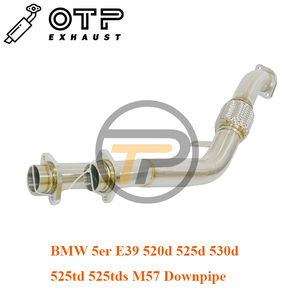 Tuyau d'échappement OTP pour BM 5er E39 520d 525d 530d <span class=keywords><strong>525td</strong></span> 525tds M57 tuyau de descente haute Performance SUS304 en acier inoxydable - Product Image 3