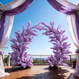 Arco de Árbol de Flores de Cerezo de Seda Artificial para Bodas, Fiestas, Día de San Valentín, Año Nuevo, con Tamaño Personalizable - Product Image 1