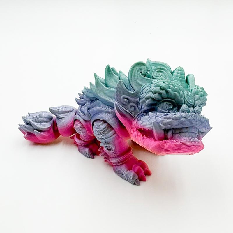 15cm rainbow color lion awakening